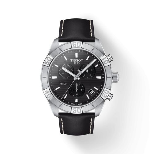 Tissot PR 100 Sport Gent Chronograph Stainless Steel / Black